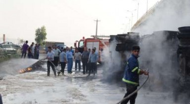 انفجار تانکرهای عراقی در اندیمشک