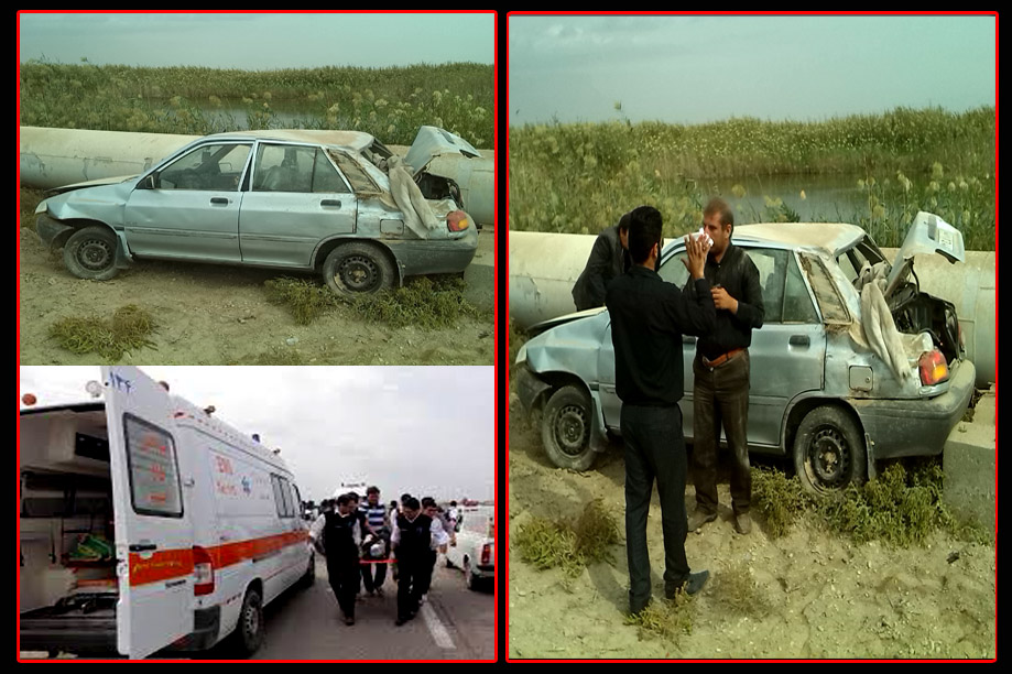 شوخی خطرناک دو راننده در جاده دارخوین- شادگان حادثه ساز شد