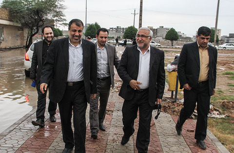 بازدید شهردار اهواز از مناطق مختلف شهر