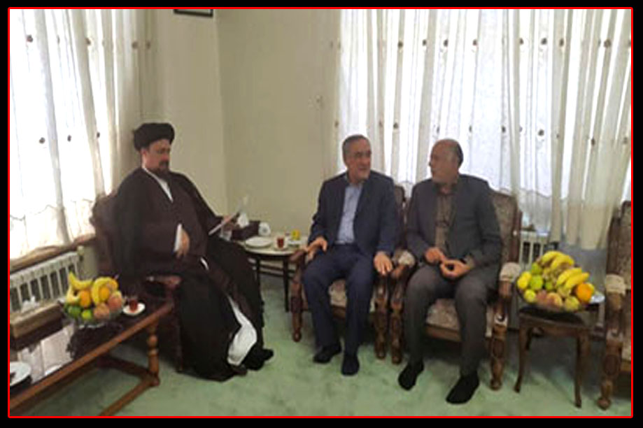 مقتدایی اولین استانداری که به دیدار سید حسن خمینی رفت / ملاقات اولین استانداردولت تدبیروامید با یادگارامام( ره) 