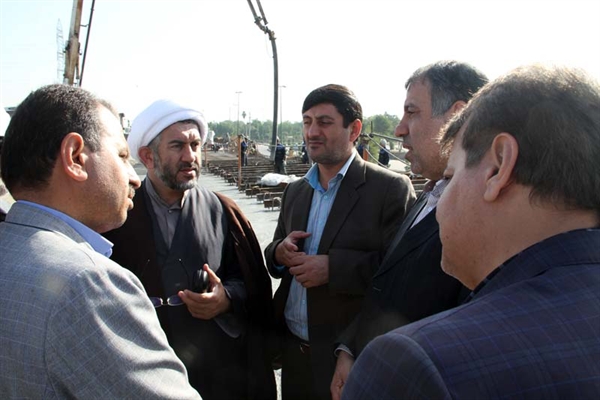 آخرین مرحله بتون‌ریزی پل سوم انجام شد