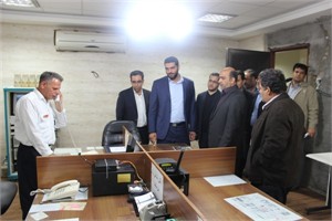 بازدید سرپرست خدمات شهری شهرداری اهواز از سازمان آتش نشانی 