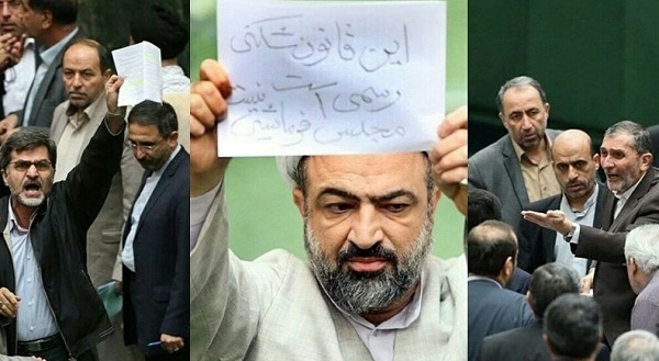 تنش در مجلس / هجوم کوچک زاده و رسایی به سمت لاریجانی: رهبری موافق برجام نیست