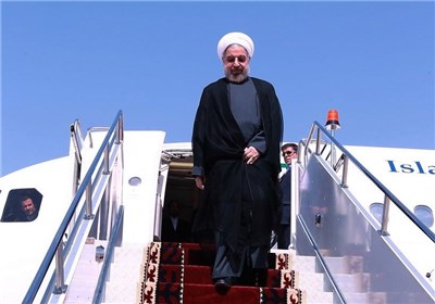 رئیس جمهور وارد اصفهان شد