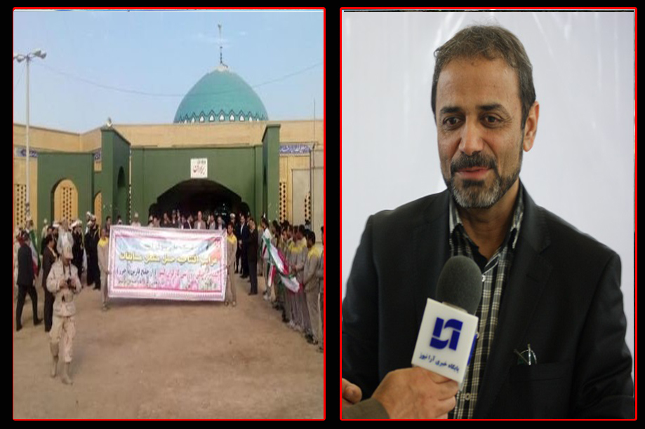 مشعل المپیاد ورزشی کارگران با نام «از خلیج فارس تا خزر» در خوزستان روشن شد