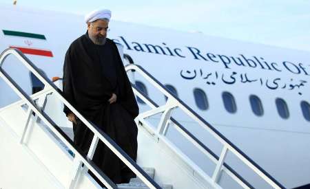 روحانی وارد عشق آباد شد/پیگیری افزایش سطح مبادلات تجاری در سفر رییس جمهوری به ترکمنستان