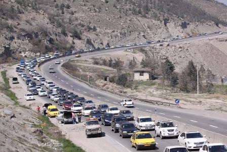محورهای هراز و کندوان پرترافیک تر شد
