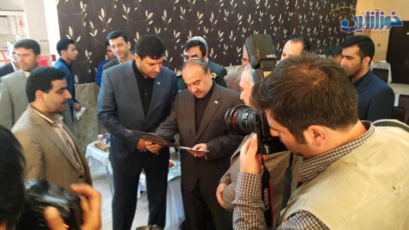 افتتاح هتل آپارتمان مهراصل در اهواز توسط معاون رئیس جمهور و بازدید از پروژه گردشگری آبی اهواز