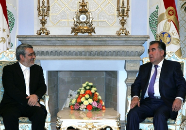 دیدار وزیر کشور ایران با رئیس جمهور تاجیکستان