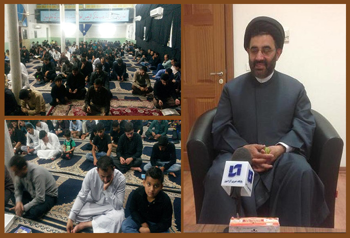 حضور فرزند خوزستان در مراسم پرفضیلت شب احیا