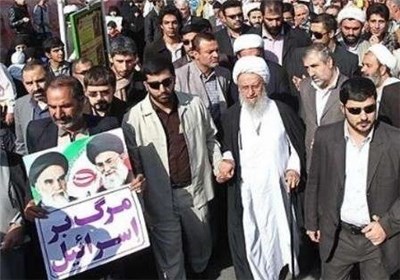   جامعه کلیمیان تهران و آیت‌الله مکارم شیرازی به جمع راهپیمایان تهرانی پیوستند