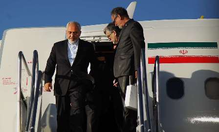 ظریف وارد دمشق شد