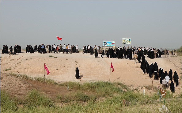 بازدید بسیجیان نفت مسجدسلیمان از مناطق عملیاتی غرب