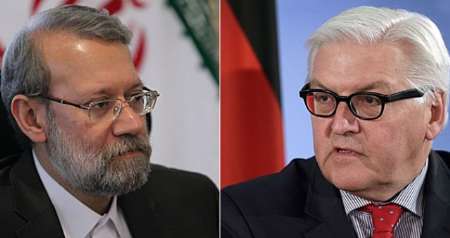 تاکید لاریجانی و اشتاین مایر بر گسترش همکاری های اقتصادی ایران و آلمان