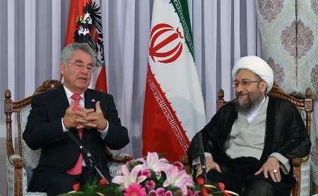 دیدار رییس جمهور اتریش با آیت الله آملی لاریجانی