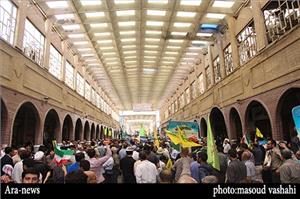 سیل خروشان مردم اهواز در روز جهانی قدس