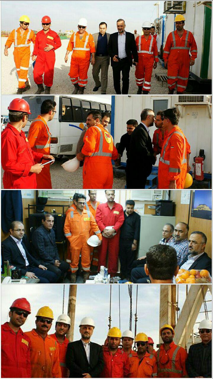 بازدید عیدانه گلپایگانی مدیر عامل حفاری شمال‌ از تاسیسات حفاری شمال در سفری سه روزه به جنوب و جنوب غرب/نشست صمیمی مدیر مسئول و هیئت مدیره پایگاه خبری-تحلیلی آرانیوز/گلپایگانی مدیرعامل حفاری شمالی: تنها راه رهایی از مشکلات اقتصادی حمایت از تولید داخلی و کالای ایرانی است/