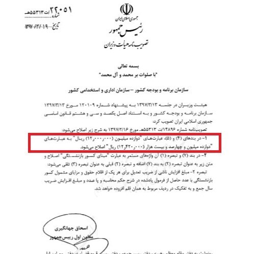 مصوبه افزایش حداقل حقوق کارمندان دولت ابلاغ شد/افزایش ۴۲هزار تومانی دریافتی ماهیانه حداقل بگیران+سند