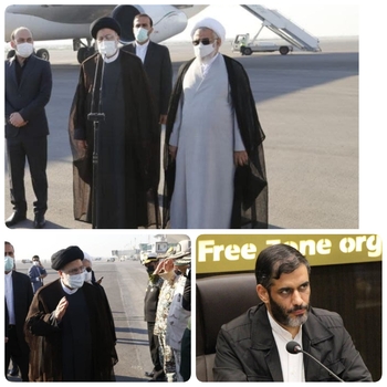 امروز هرمزگان میزبان سیزدهمین سفر رئیس جمهور و ۱۷ وزیر دولت سیزدهم/ ظرفیت های هرمزگان در حوزه خشکی و دریا ،فقر و بیکاری رابرای این استان غیر قابل توجیه است/ ۱۷ نفر از وزرا و معاونان رئیس جمهور را همراهی می کند/دقایقی پیش / ورود حجت الاسلام والمسلمین رئیسی رئیس جمهور و هیات همراه وارد فرودگاه بندرعباس شدند /رئیس جمهور و هیات همراه در فرودگاه بندرعباس مورد استقبال نماینده ولی فقیه در استان، فرماندهان سپاه و نیروی انتظامی ،مجمع نمایندگان استان ، دوستی استاندار هرمزگان و مدیران ارشد استان قرار گرفتند./ بازدید میدانی از پروژهای نیمه کاره ،اعزام ورزای به شهرستانها استان ،دیدار با اقشار ،خانواده شهدا،دیدار با نخبگان و شرکت در جلسه شورای اداری استان از اهم برنامه های سفر روزه رئیس جمهور و هیات همراه به استان هرمزگان است