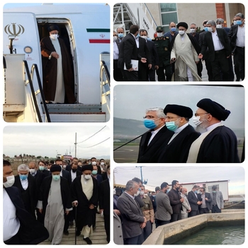 حضور رئیس جمهور در جمع مرزنشینان اینچه&zwnj;برون&zwnj;/ دستور رئیسی برای لایروبی فوری خلیج گرگان/(استان مازندران قطب کشاورزی است /بیکاری مشکل جدی مردم  گلستان است/امروز ۱۳ اسفند/حجت الاسلام والمسلمین رئیسی رئیس جمهور ، هیات همراه و برخی وزرا میزبان مردم  استان  مازندران است❌دقایقی پیش صبح امروز  در شانزدهمین سفر استانی دولت وارد فرودگاه بین&zwnj;المللی شهدای گرگان  شدند و در فرودگاه مورد  استقبال نماینده ولی فقیه در استان،استاندار  فرماندهان سپاه پاسداران انقلاب اسلامی و  نیروی انتظامی و جمعی از مسئولان استان قرار گرفت