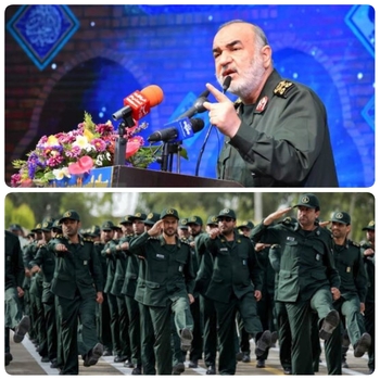 سرلشکر سلامی:سپاه در برابر توطئه&zwnj;&lrm;ها و خباثت&zwnj; دشمنان ایستاده است