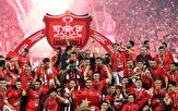 جام قهرمانی بیستمین دوره لیگ برتر برای پنجمین بار به پرسپولیس رسید