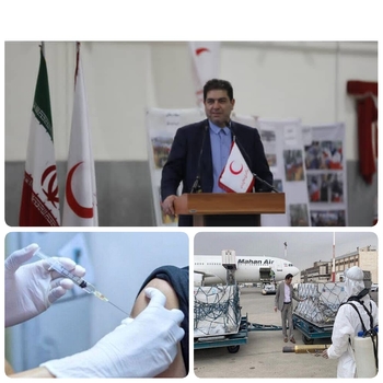 مدیران  جهادی با تمامی  امکانات و تجهیزات و نیروهای تلاش گر جمعیت هلال احمر به صورت شبانه روزی برای  طرح واکسیناسیون در حال فعالیت هستند/خدمتی دیگر از مدیر میدانی برای طرح واکسیناسیون در کشور/ همتی رئیس  کل جمعیت هلال احمر جمهوری اسلامی  از واردات ۱۰ میلیون واکسن کرونا مخصوص ۱۲ تا ۱۸ سال  در روزهای آینده  خبر دادند