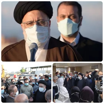 رئیس جمهور در بدو ورود به خوزستان:مهمترین مسائل خوزستان که موجب رنج مردم است، بررسی و پیگیری می&zwnj;شود/رئیس جمهور از کارگاه جمع آوری فاضلاب اهواز بازدید کرد