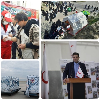 مدیران جهادی و میدانی شبانه روزی در حال ماموریت هستند،جمعیت هلال احمر جمهوری اسلامی ایران از ورود محموله ۶ میلیون دوز واکسن در فرودگاه امام خمینی (ره )تا ساعاتی پیش تااستقرار در مبادی مرزهای کشور و استقبال از زوار اباعبدالله الحسین(ع) وتلاش شبانه در درمانگاههای سراسر کشور هلال احمر بار برای زدن واکسن مردم ایران/جمعیت هلال احمر برای واردات واکسن اوج میگیرد. / رئیس کل جمعیت هلال احمر از سرعت بالای وارادت واکسن و همچنین واکسیناسیون در کشور ،وعده وزیر بهداشت مبنی بر پاپانواکسیناسیون عمومی در دهه مبارک فجر نیز محقق شود