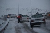 کولاک شدید در گردنه مایین بلاغ/لزوم به همراه داشتن زنجیرچرخ