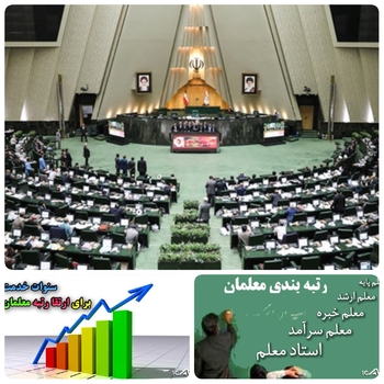 امروز و دقایقی پیش در صحن علنی مجلس/ طلسم رتبه بندی معلمان نهایی شد و به تصویب  وکلای ملت رسید/در نشست علنی روز چهارشنبه مجلس شورای اسلامی ادامه رسیدگی به گزارش شور دوم کمیسیون آموزش تحقیقات و فناوری در مورد لایحه نظام رتبه&zwnj;بندی معلمان بررسی شده و ماده ۸ این لایحه با ۱۹۶ و موافق به تصویب رسید