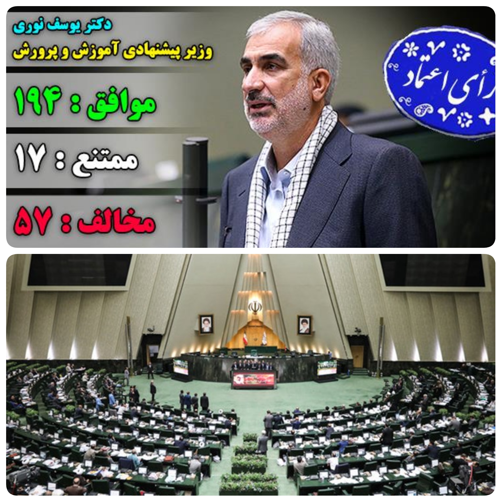 خبرنگار مستقر در صحن علنی مجلس/طبق پیش بینی گروه رسانه ی و خبرنگار آرانیوز مستقر در صحن علنی مجلس/نمایندگان مجلس به نوری رای اعتماد دادند/نوری از بهارستان راهی پاستور کردند/درخشش فرزند عروس زاگرس استان ایلام سکاندار وزارت آموزش و پرورش دولت سیزدهم شد/نوری :جوانگرایی اولویت وزارت آموزش و پرورش است/تشکیل اردوگاههای استانی در وزارت آموزش پرورش خبرنگار مستقر در صحن علنی مجلس/طبق پیش بینی گروه رسانه ی و خبرنگار آرانیوز مستقر در صحن علنی مجلس/نمایندگان مجلس به نوری رای اعتماد دادند/نوری از بهارستان راهی پاستور کردند/درخشش فرزند عروس زاگرس استان ایلام سکاندار وزارت آموزش و پرورش دولت سیزدهم شد/نوری :جوانگرایی اولویت وزارت آموزش و پرورش است/تشکیل اردوگاههای استانی در وزارت آموزش پرورش
