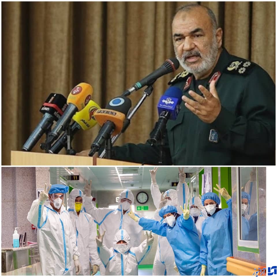 سرلشکر سلامی در دیدار وزیر بهداشت: مجاهدت و فداکاری دوساله کادر درمان در تاریخ کشور بی سابقه است