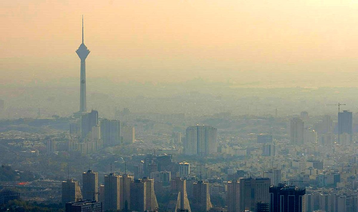 کیفیت هوای تهران در وضعیت نارنجی