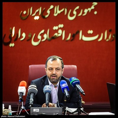 سید احسان خاندوزی وزیر اقتصاد در مراسم رونمایی از سند راهبردی بخش بانکی وزارت اقتصاد