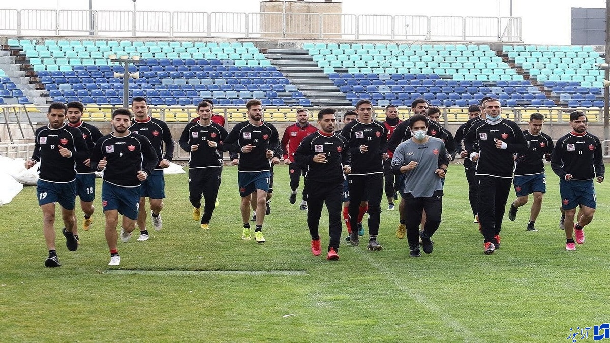 تمرین شاداب پرسپولیس پس از شکست دادن پیکان
