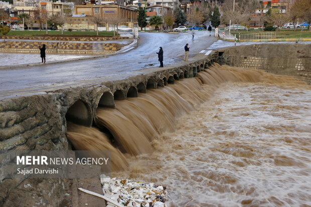 ثبت ۳۷ میلی متر بارندگی در شهر ایلام