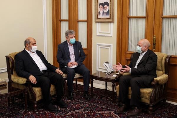 نایب رئیس دفتر سیاسی جنبش حماس با قالیباف دیدار کرد