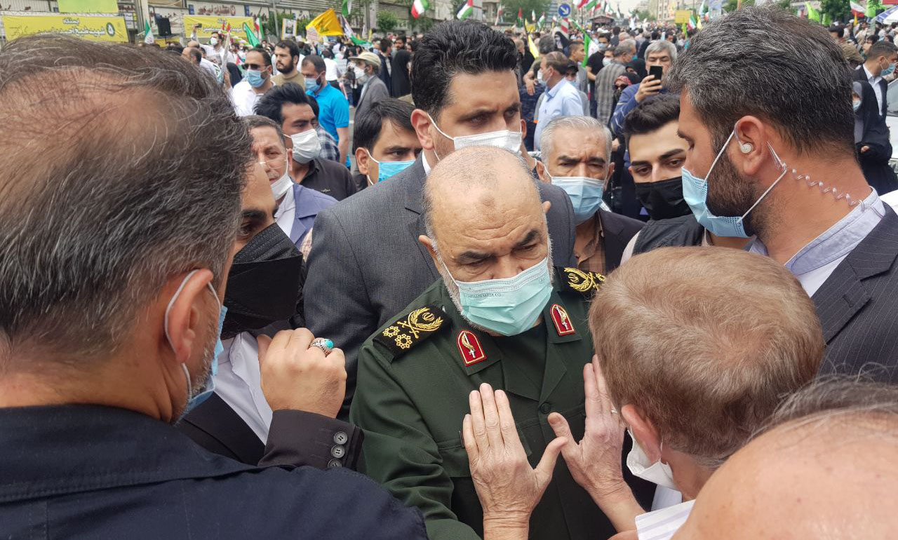 حضور فرمانده کل سپاخ در مراسم راهپیمایی روز قدس
