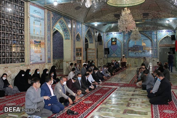 آئین غبار روبی، عطر افشانی و گلباران گلزار شهدا سمنان در آستانه سوم خرداد