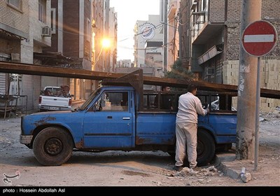 آوار برداری از ساختمان مترو پل در روز دوازدهم