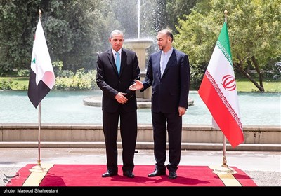 امیرعبداللهیان وزیر امور خارجه و عثمان الغانمی وزیر کشور عراق