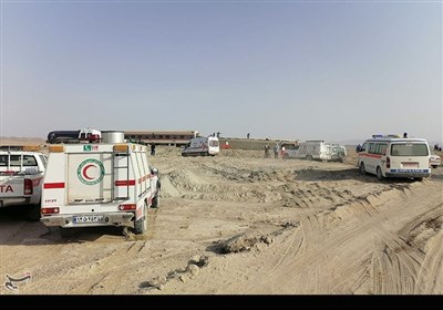 خروج قطار مسافربری از ریل در طبس