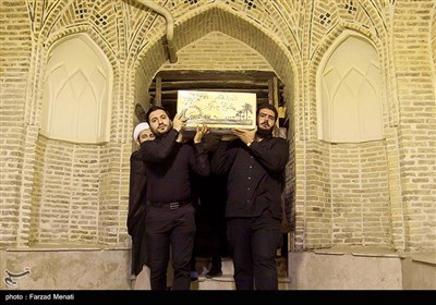تشییع پیکر شهید گمنام در کرمانشاه