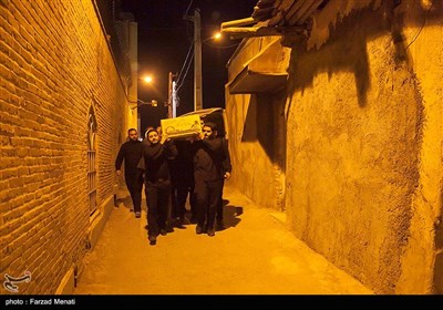 تشییع پیکر شهید گمنام در کرمانشاه