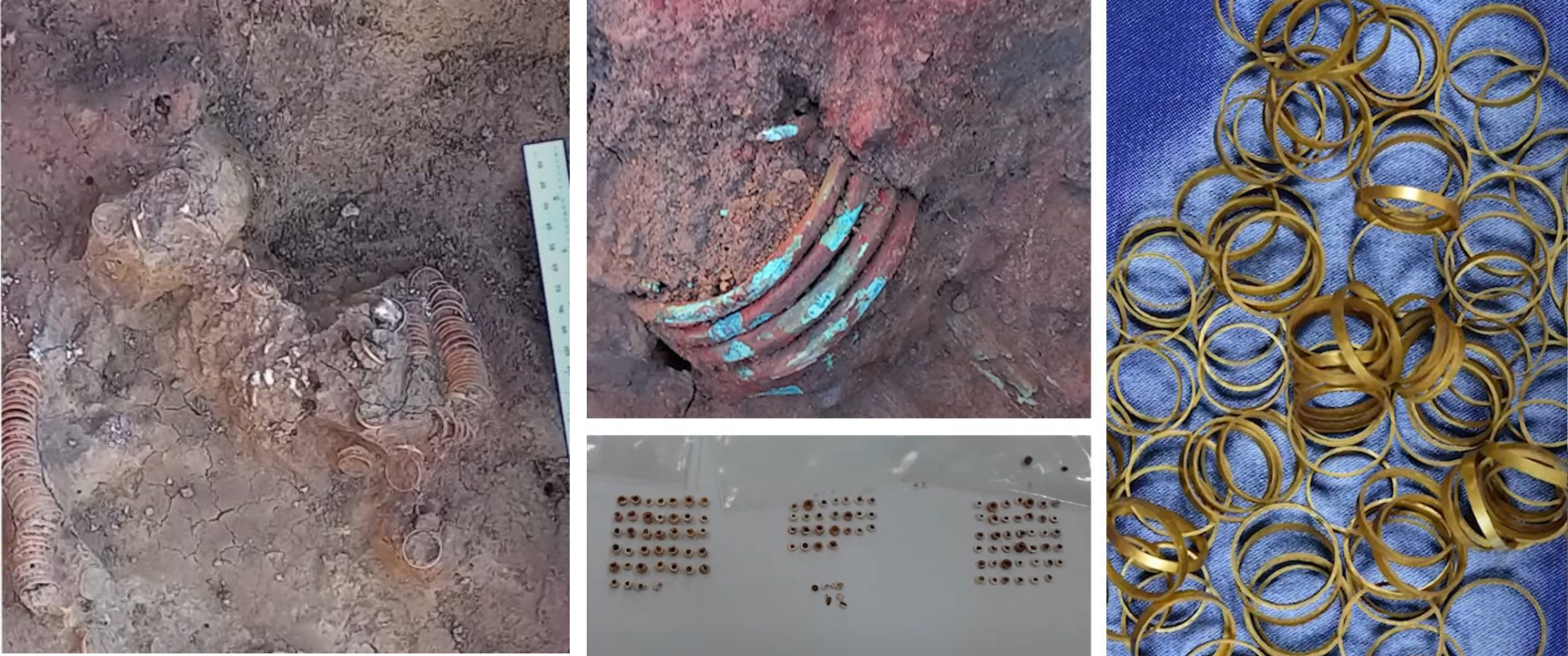 کشف ۱۶۹ حلقه طلا در گورستان باستانی در رومانی