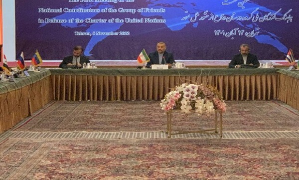نشست هماهنگ‌کننده ملی گروه دوستان دفاع از منشور ملل متحد آغاز شد