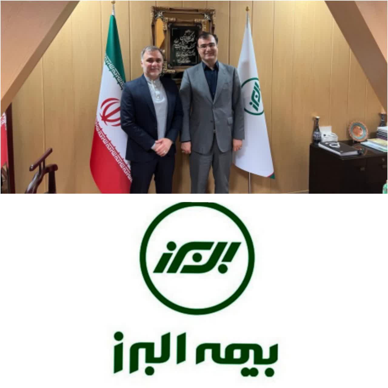 بیمه البرز در مستطیل سبز /نشست صمیمانه مدیرعامل بیمه البرز و رییس هیات فوتبال استان تهران