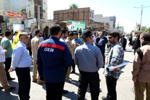 گزارش تصویری از حضور مدیر عامل،کارکنان و بسیجیان شرکت فولاد اکسین خوزستان در راهپیمایی روز قدس