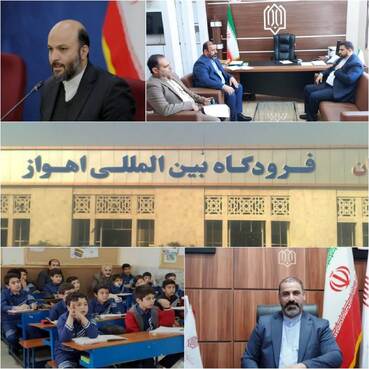 لبیک خان محمدی معاون عمرانی وزیر آموزش پرورش به محمد کعب عمیر نماینده شوش کرخه در مجلس شورای اسلامی/محمد کعب عمیر نماینده مجلس از عملکرد شبانه روزی وجهادی رئيس اداره نوسازی توسعه و مدارس خوزستان  ساخت فضای آموزشی در استان  قدردانی کردند